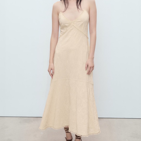 Mango Dresses & Skirts - Mango Cream Maxi Dress
